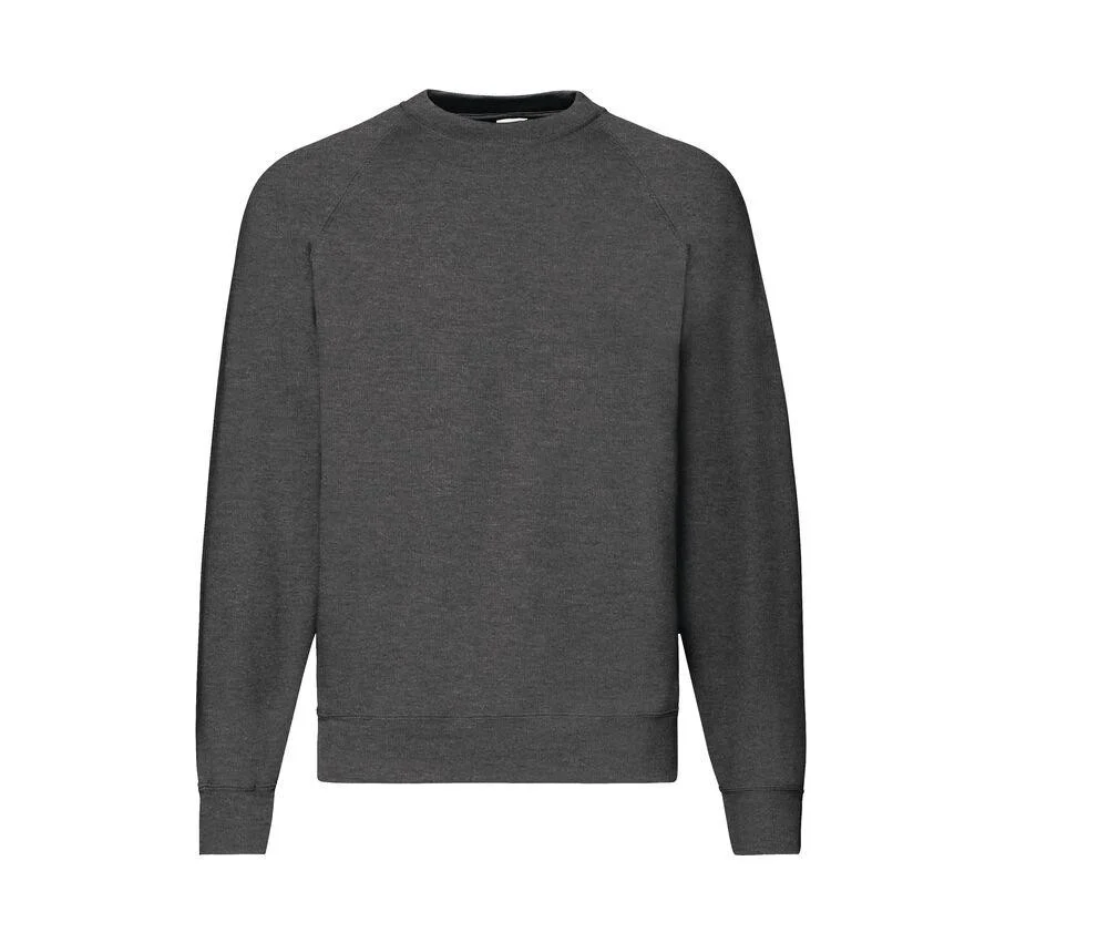 Fruit of the Loom SC260 Raglan Sweater – Dark Heather Grey