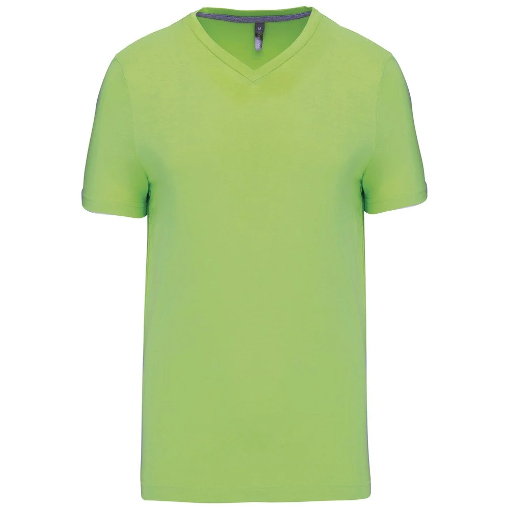 Kariban K357 T-shirt V-hals Heren – Limoengroen