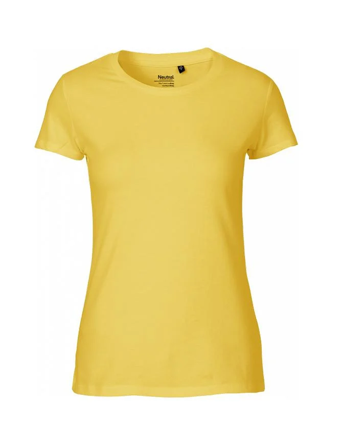 Neutral O81001 Getailleerd T-shirt Dames – Yellow