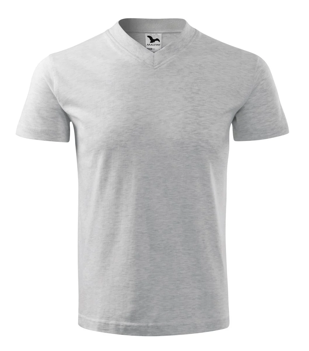 Malfini 102 T-shirt V-hals – gris chiné helder