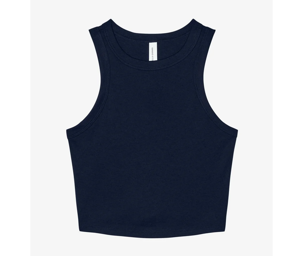 Bella+Canvas BE1019 Micro Rib Racer Tanktop Dames – Solid Navy Blend