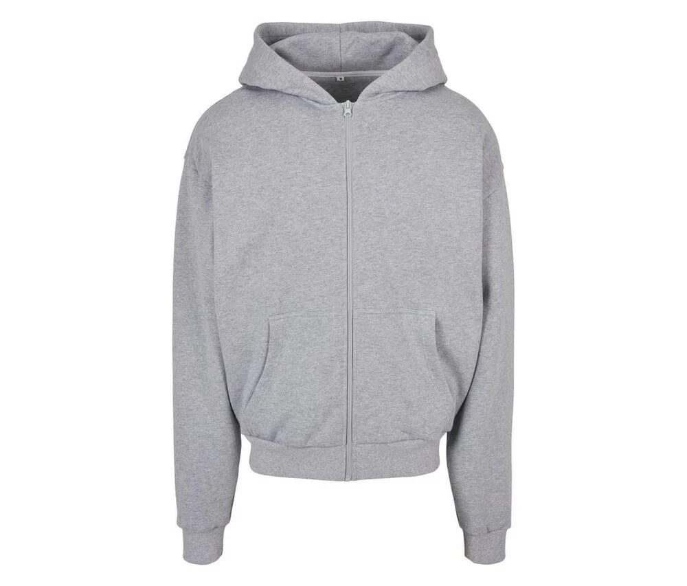 Build Your Brand BY192 Ultra Heavy Ritshoodie – Heather Grey