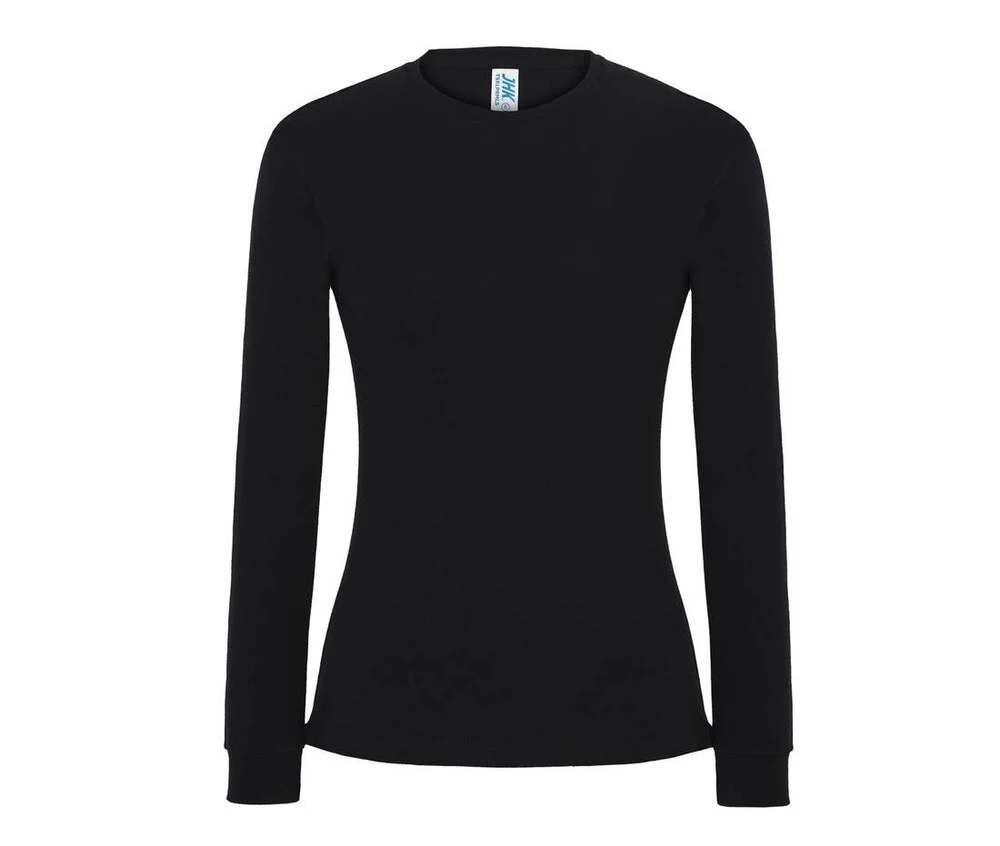 JHK JK176 T-shirt Lange Mouwen Dames – Zwart