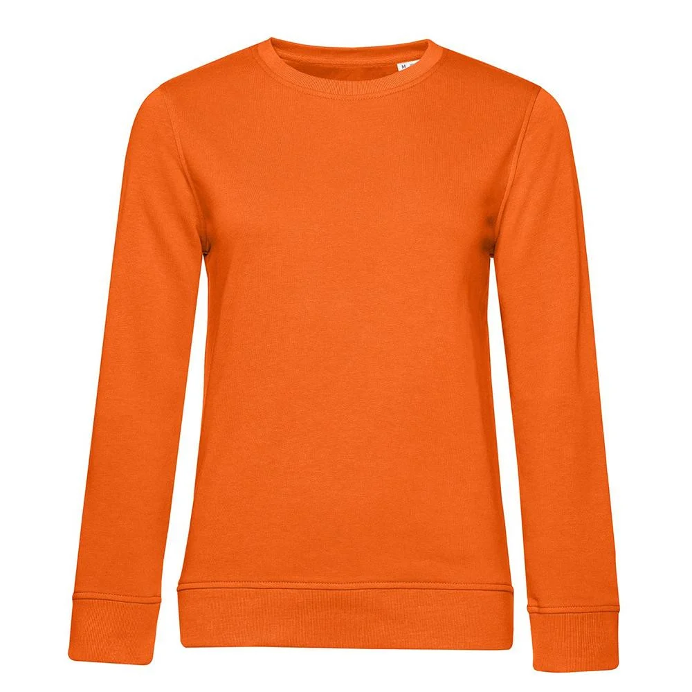 B&C BCW32B Biologische Sweater Dames – Pure Orange