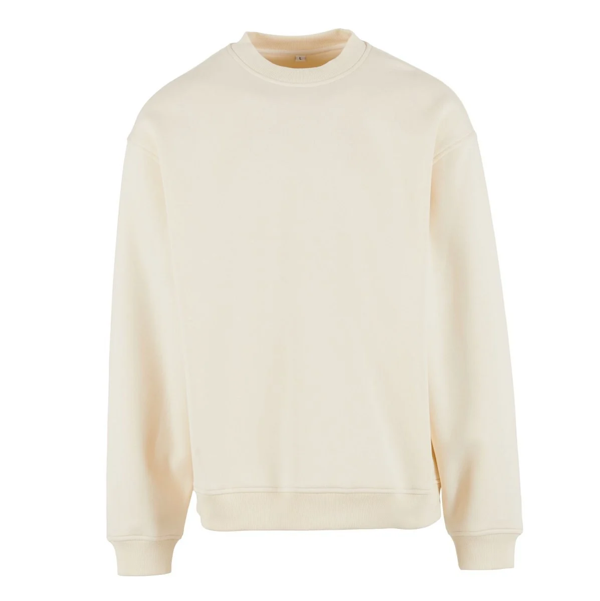 Build Your Brand BY409 Losvallende Sweater – White Sand