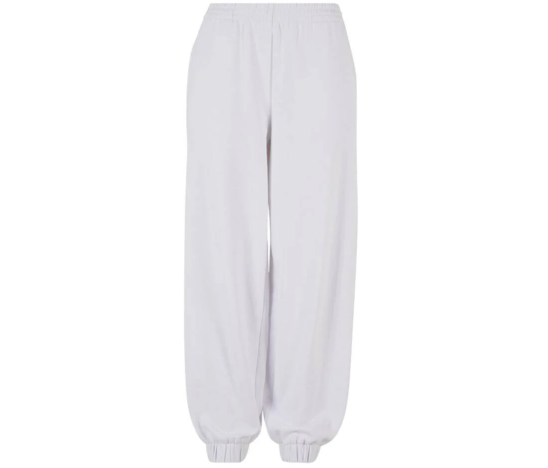 Build Your Brand BY265 Ballon Joggingbroek Hoge Taille Dames – White