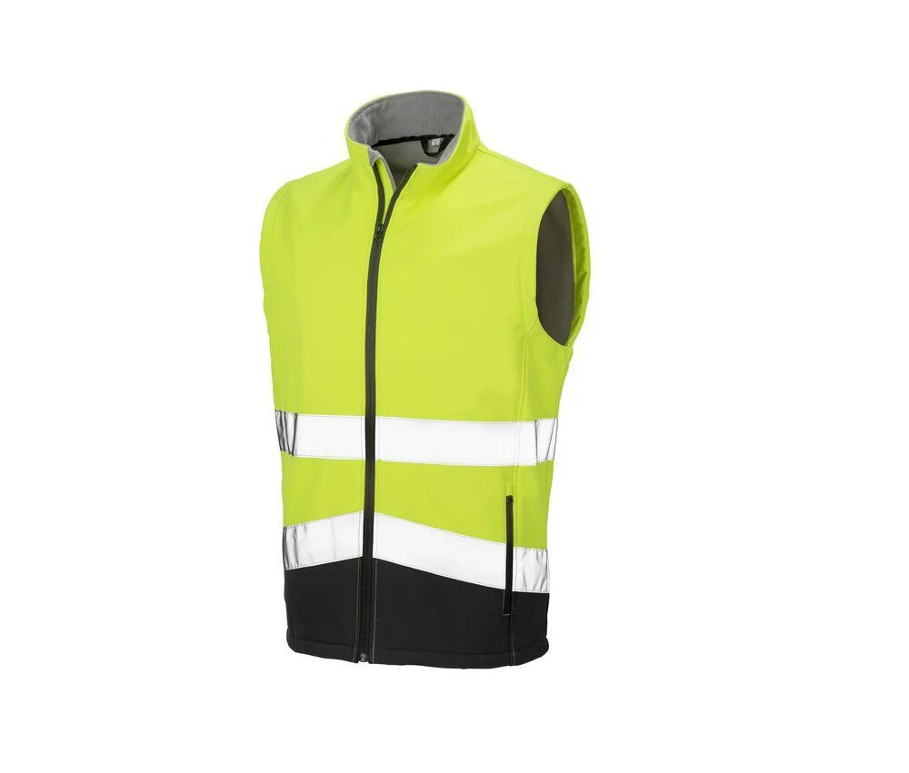 Result RS451 3-laags Softshell Bodywarmer – Fluorescent Yellow / Black