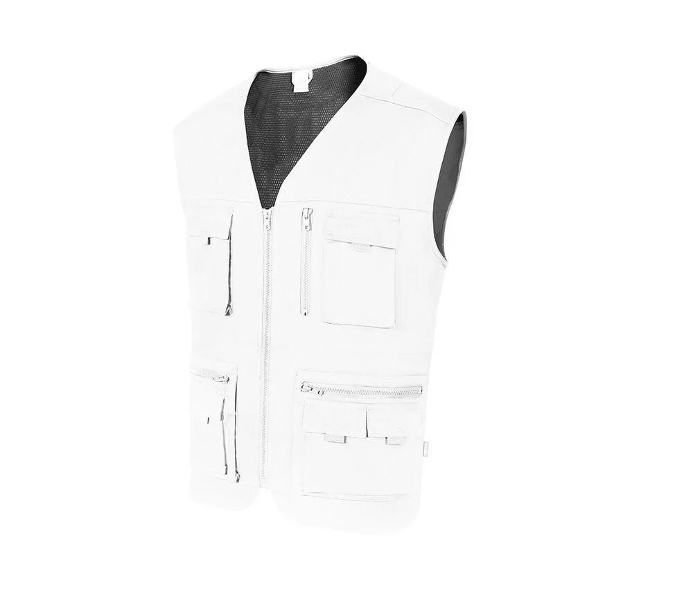 Velilla V15901 Multi-pocket Bodywarmer Heren – White