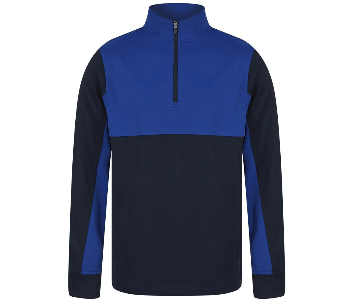 Finden & Hales LV874 Trainingstop met Korte Rits – Navy/Royal
