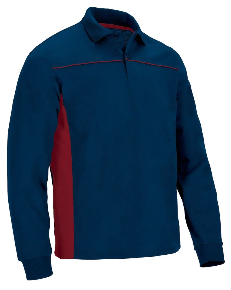 Valento POVATHL Thunder Polo Lange Mouwen – orion navy blue-lotto red