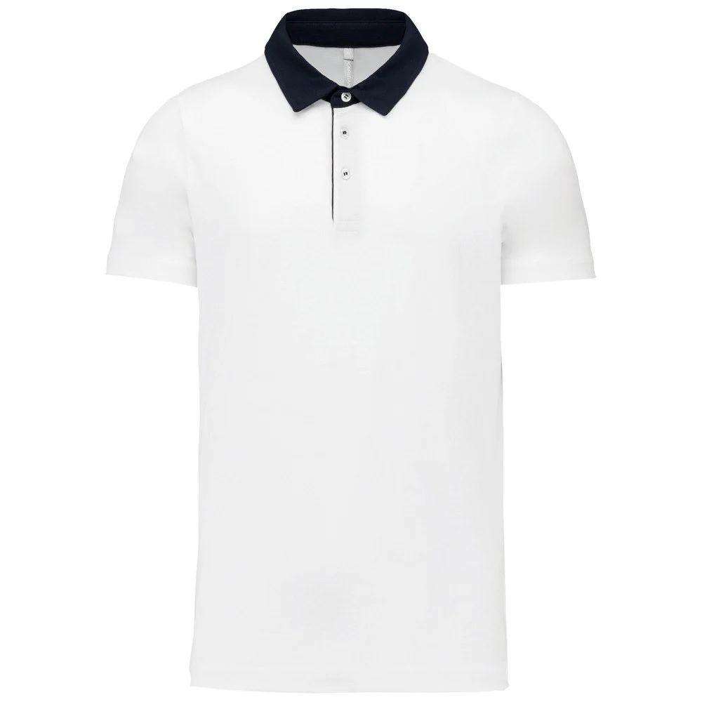 Kariban K260 Tweekleurig Polo Heren – Wit / marine