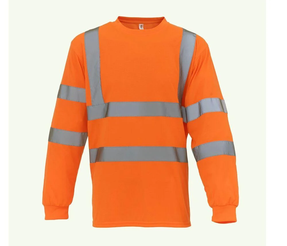 Yoko YK420 T-shirt Lange Mouwen Hoge Zichtbaarheid – Hi Vis Orange