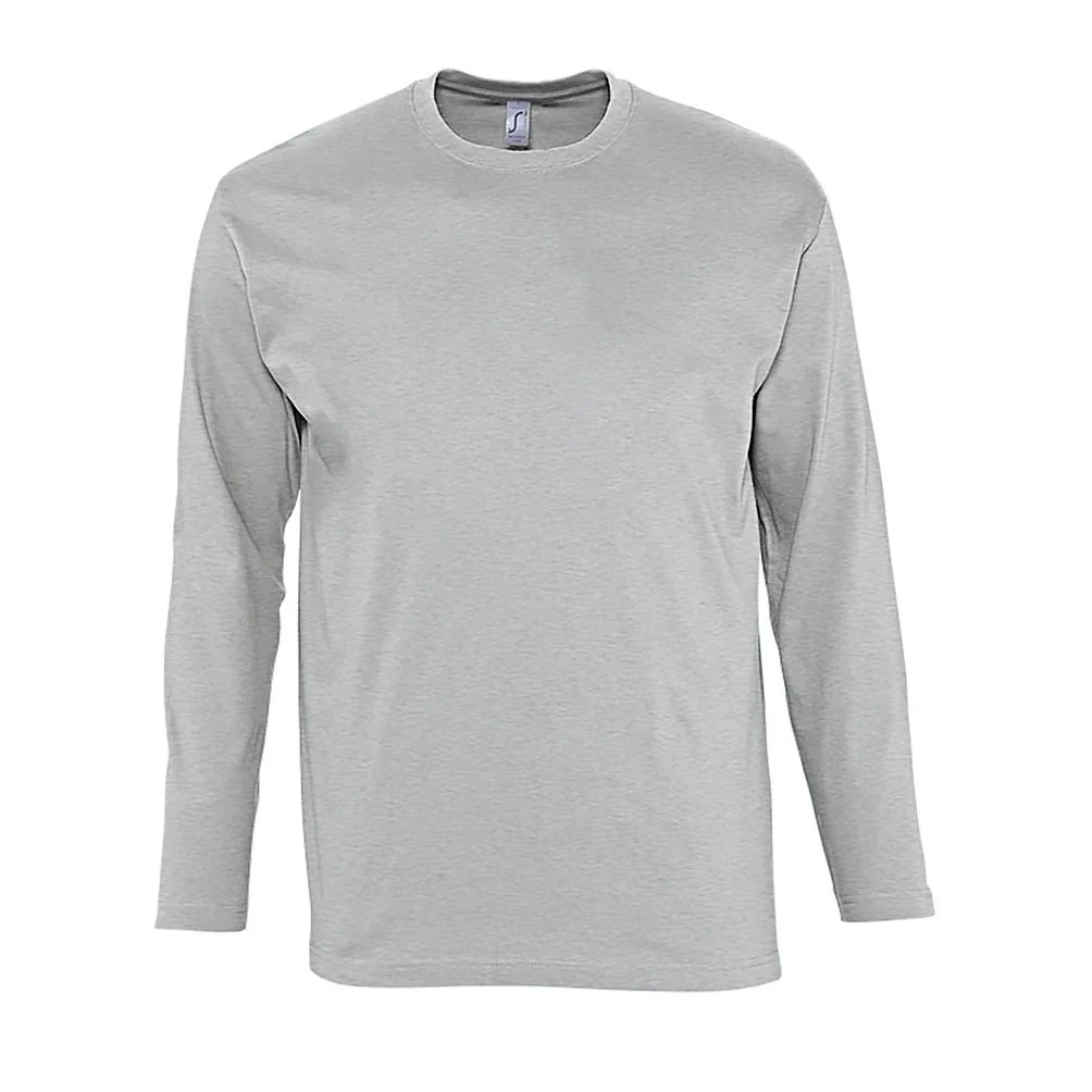 SOL'S 11420 Monarch T-shirt Lange Mouwen Heren – Heide Grijs