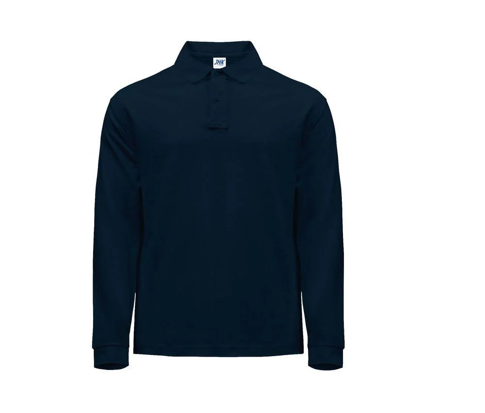 JHK JK215 Polo Lange Mouwen Heren – Navy