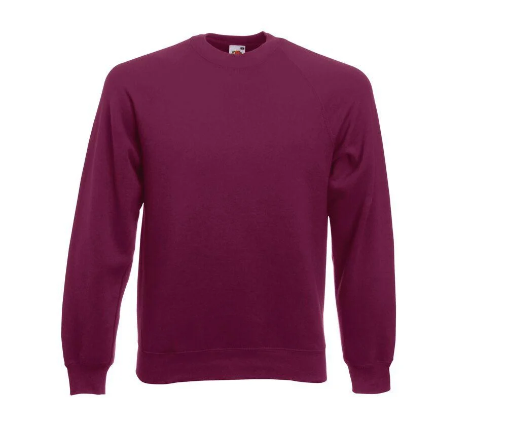 Fruit of the Loom SC260 Raglan Sweater – Burgundy