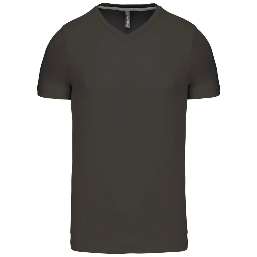 Kariban K357 T-shirt V-hals Heren – Donkergrijs