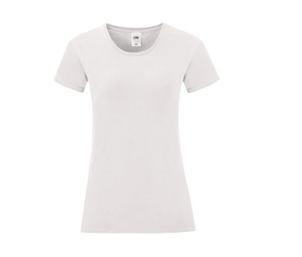 Fruit of the Loom SC151 Iconic T-shirt Dames – White
