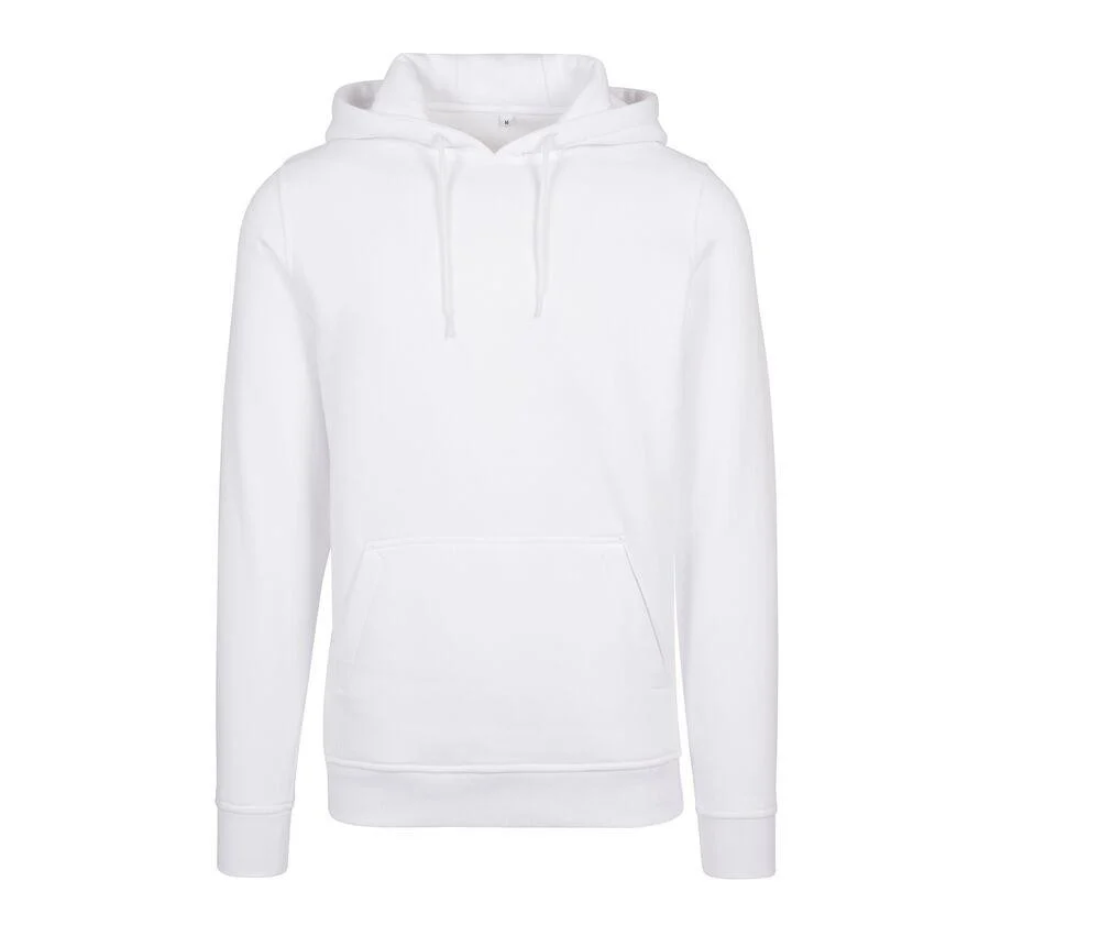 Build Your Brand BY011 Heavy Hoodie – White