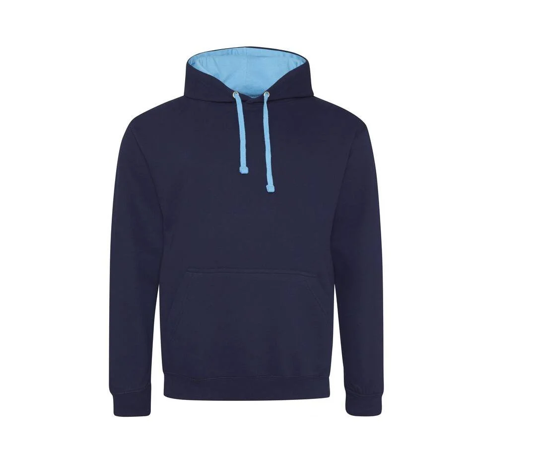 AWDIS JH003 Varsity Hoodie – Oxford Navy/ Hawaiian Blue