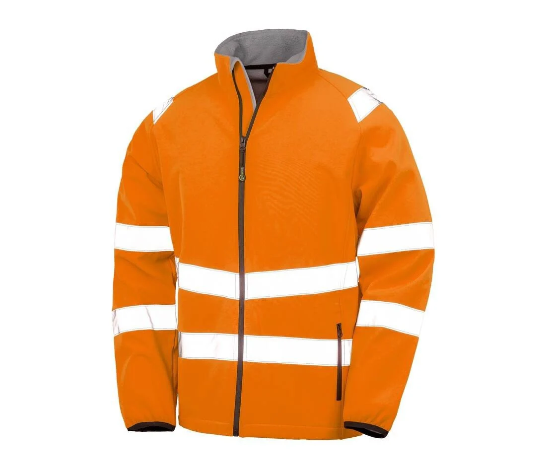Result RS505X 2-laags Softshell Jas Hoge Zichtbaarheid – Fluo Orange