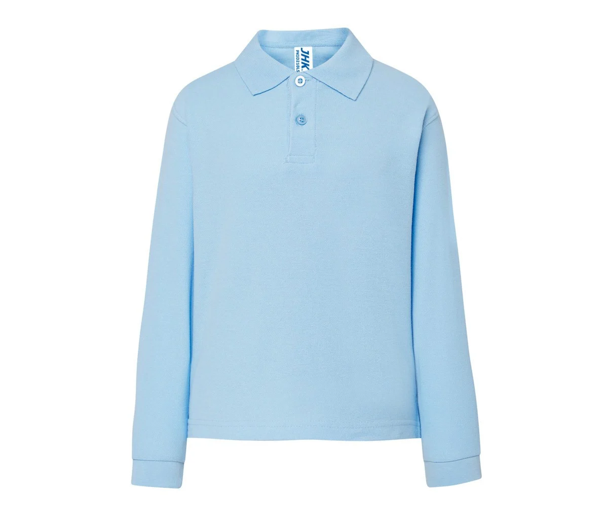 JHK JK215K Kinderpolo Lange Mouwen – Sky Blue