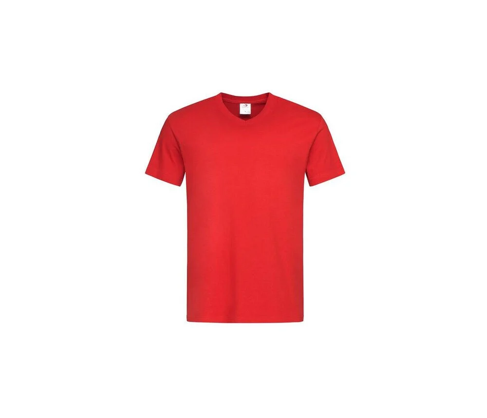 Stedman ST2300 T-shirt V-hals Heren – Scharlaken rood