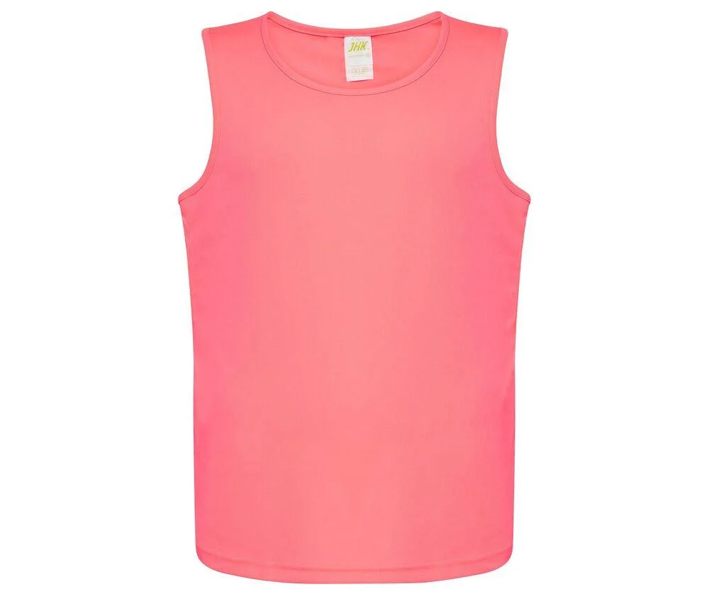 JHK JK903 Aruba Sporttanktop Heren – Fuchsia Fluor