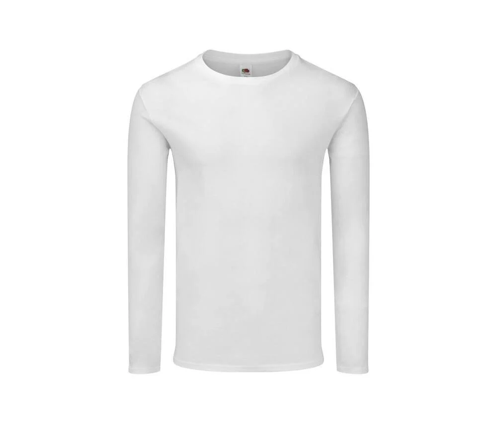 Fruit of the Loom SC153 T-shirt Lange Mouwen – Wit