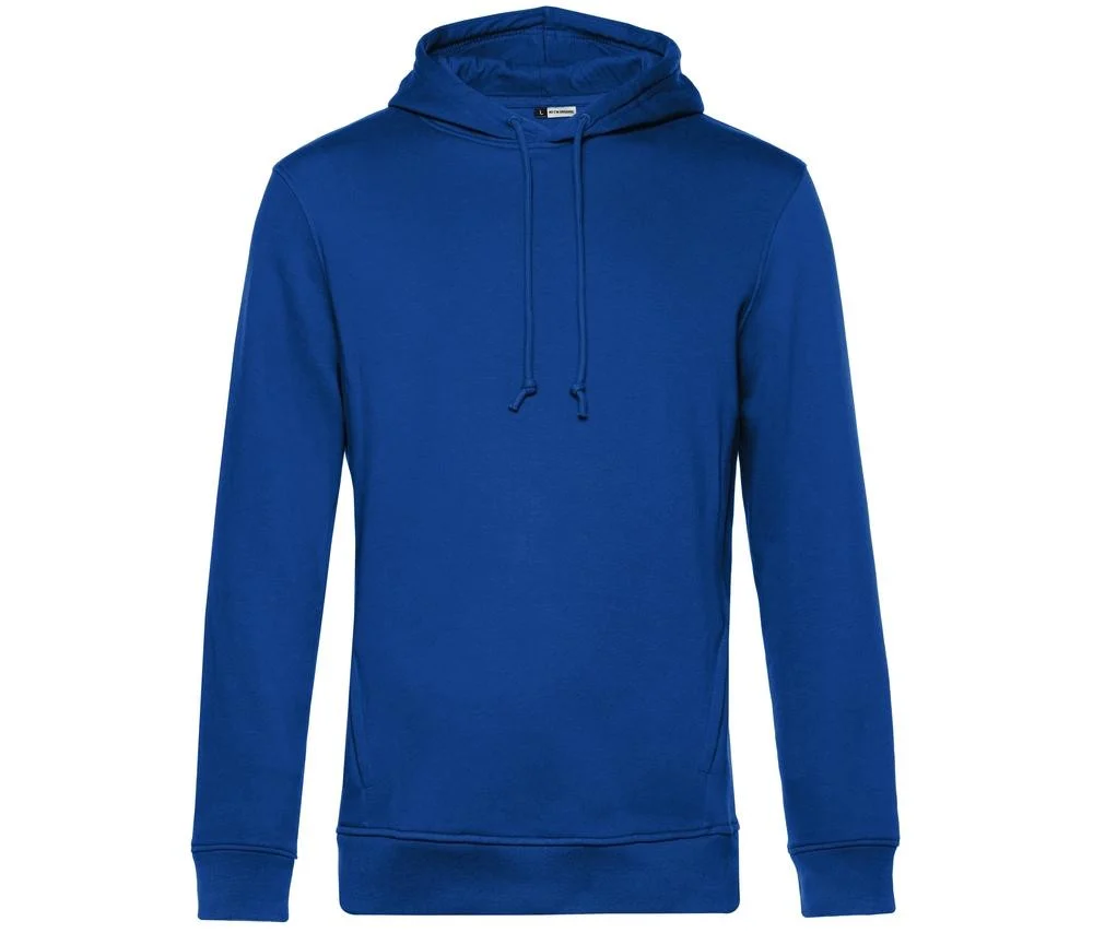 B&C BCU33B Biologische Hoodie Heren – Royal blue