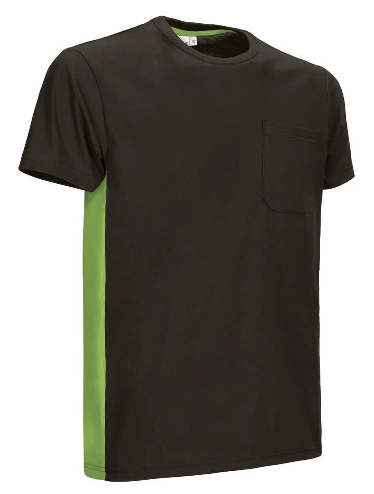Valento CAVATHU Thunder T-shirt – black-apple green