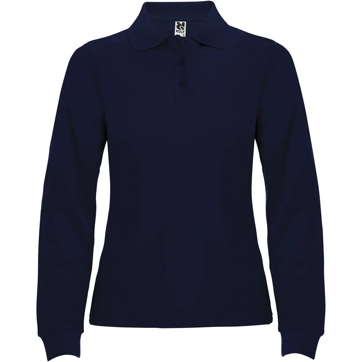 Roly PO6636 Polo Lange Mouwen Dames – Marineblauw
