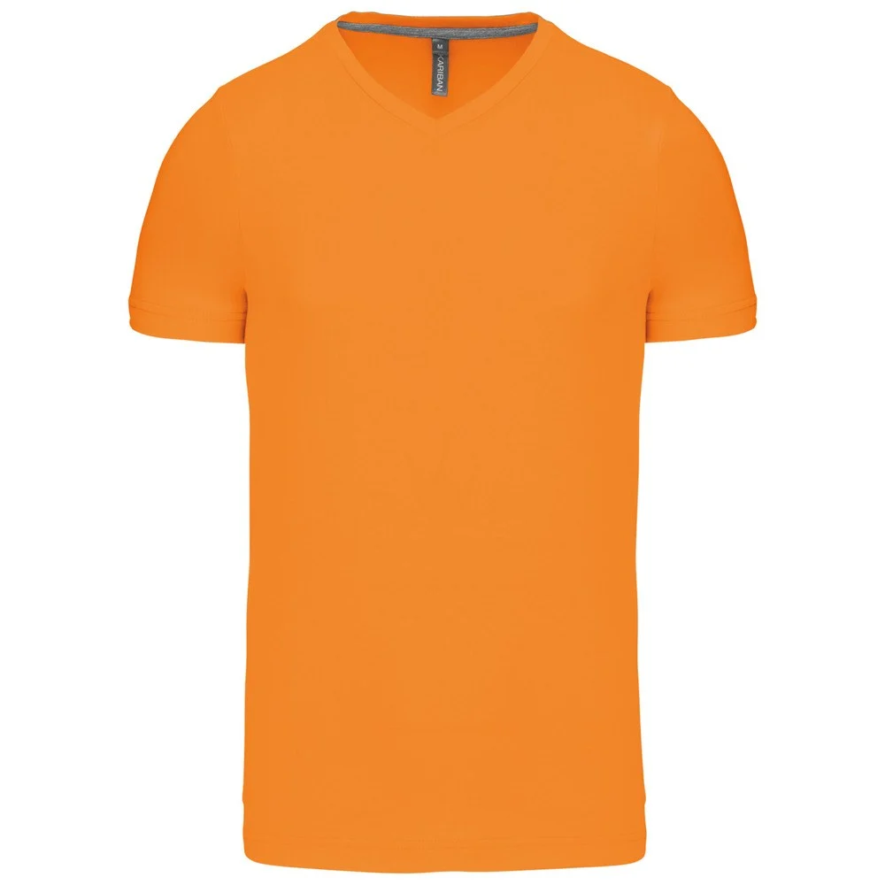 Kariban K357 T-shirt V-hals Heren – Oranje