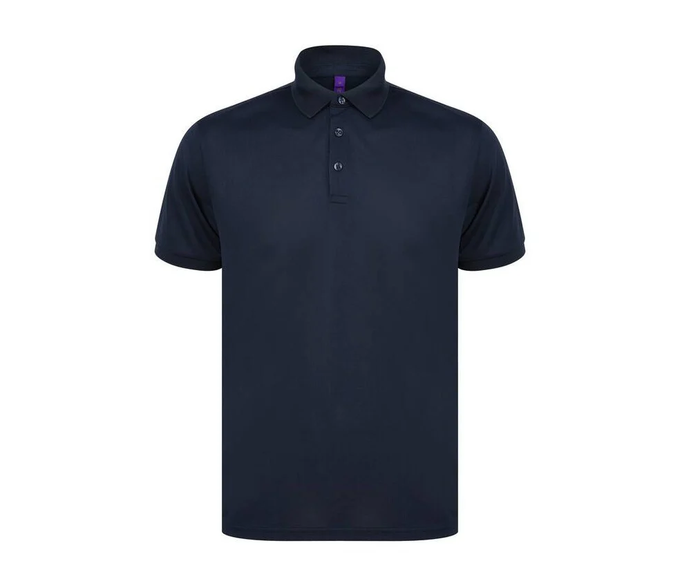 Henbury HY465 Gerecycled Polyester Polo – Navy