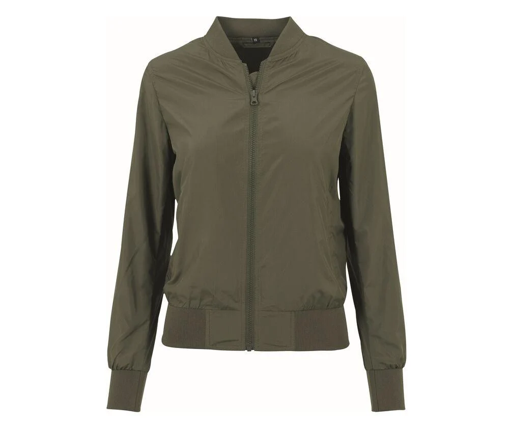 Build Your Brand BY044 Bomberjack Dames – Olive Green