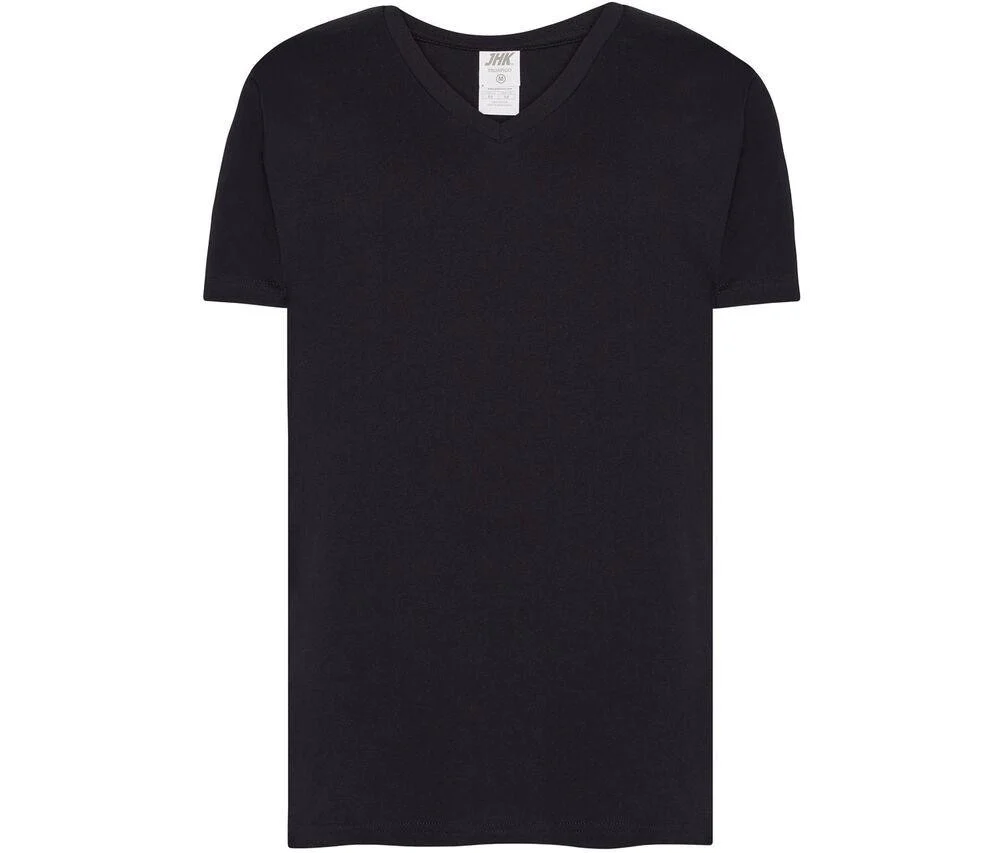 JHK JK401 V-hals T-shirt 160 – Black
