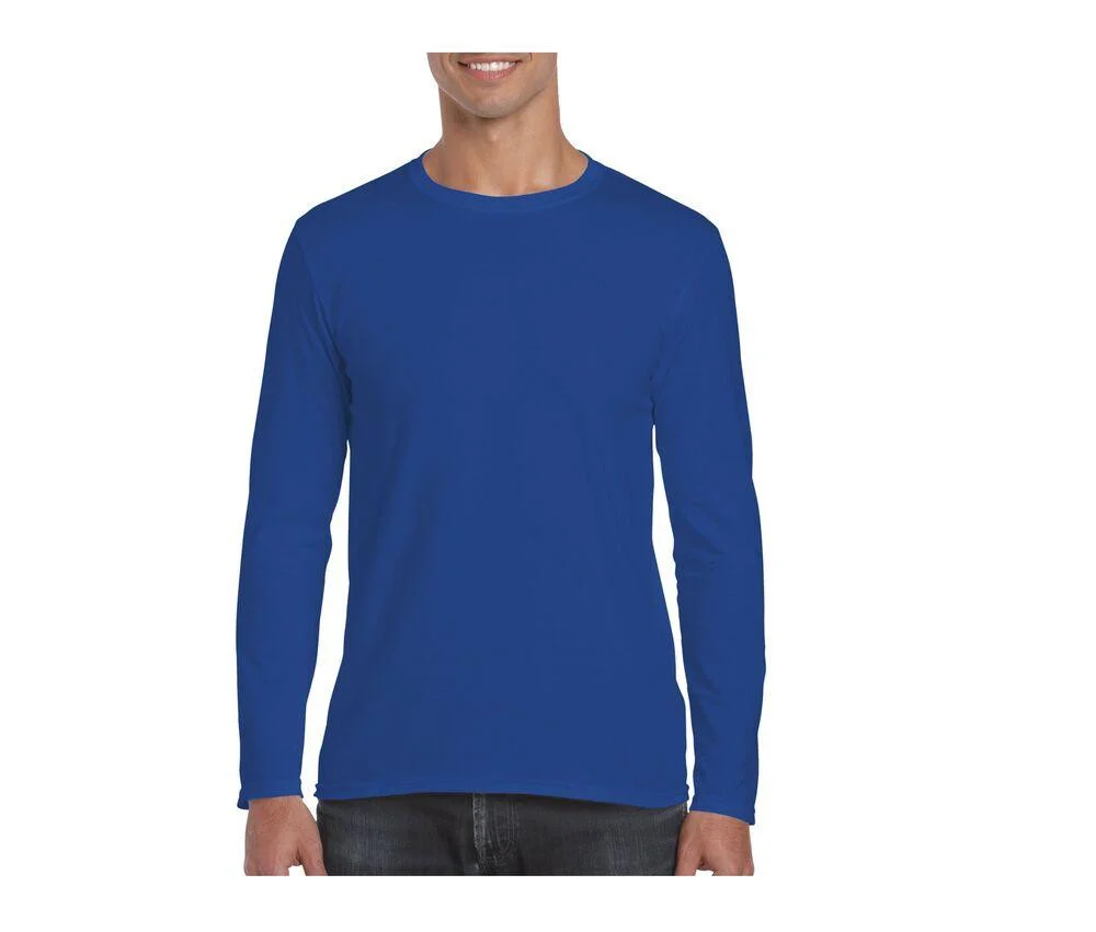 Gildan GN644 Softstyle T-shirt Lange Mouwen – Royal blue