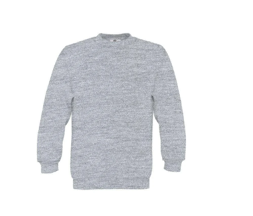 B&C BC501 Kindersweater – Heather Grey