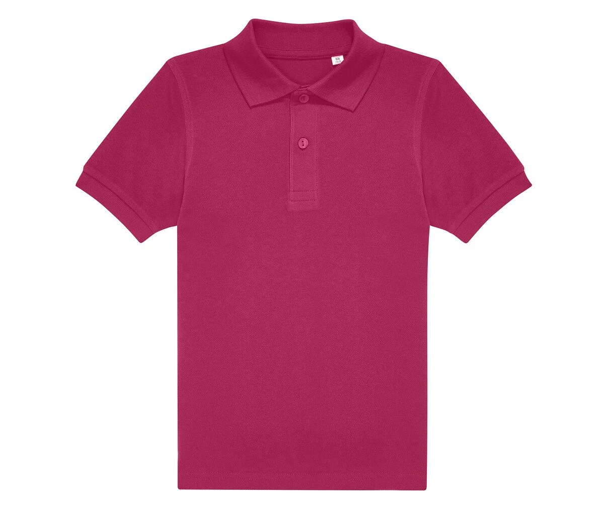 B&C BCK424 Fijne Piqué Kinderpolo – Meta Fuchsia
