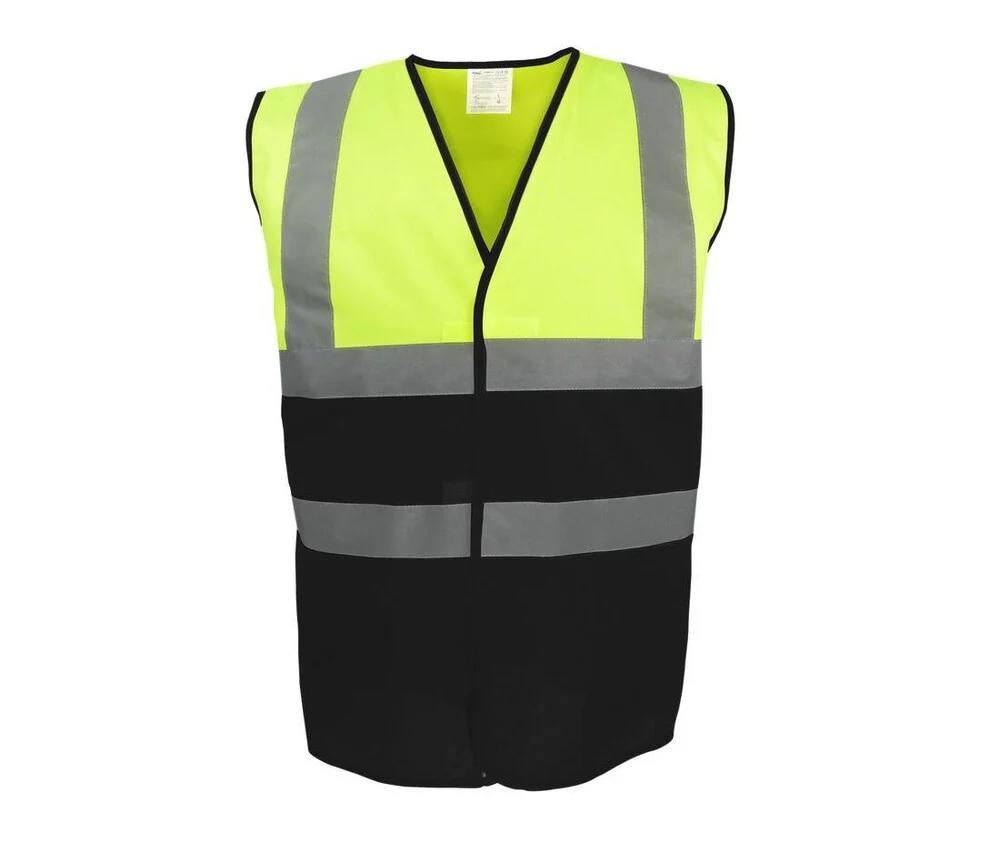 Yoko YK122 Tweekleurig Veiligheidshesje – Hi Vis Yellow/Black
