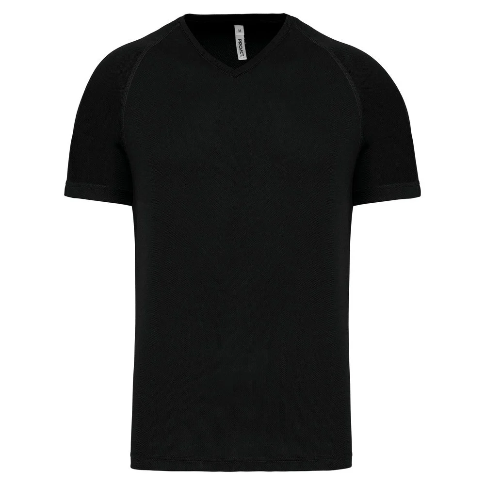 Proact PA476 Sport T-shirt V-hals Heren – Zwart