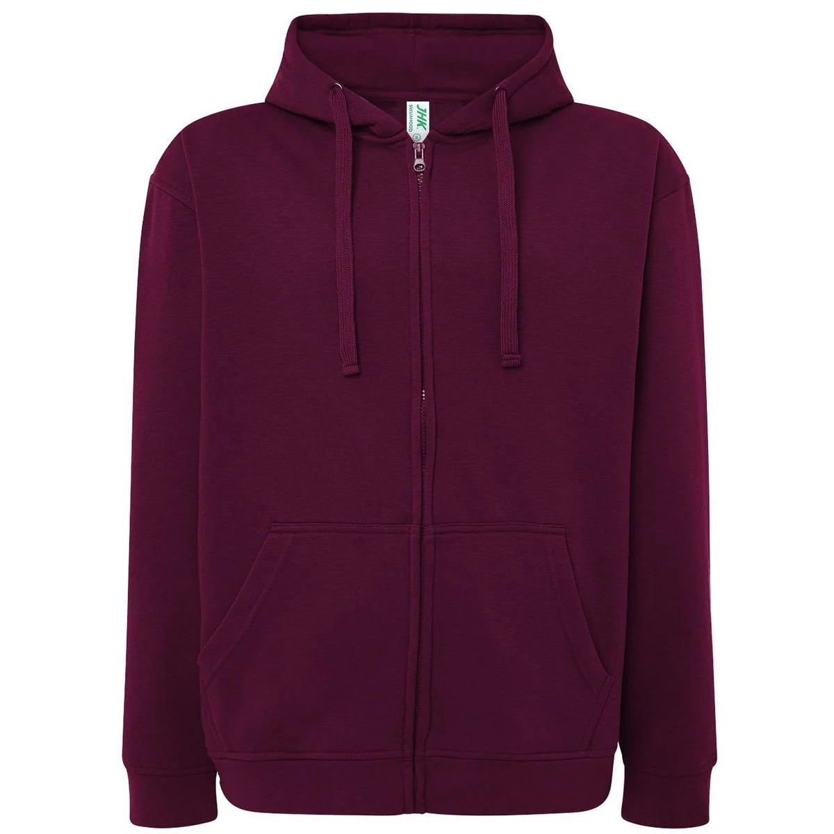 JHK JK297 Hoodie met Rits – Burgundy