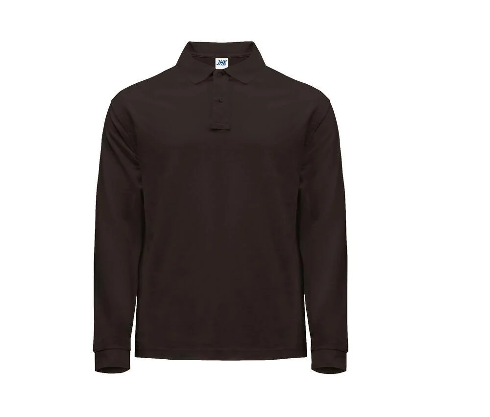 JHK JK215 Polo Lange Mouwen Heren – Graphite