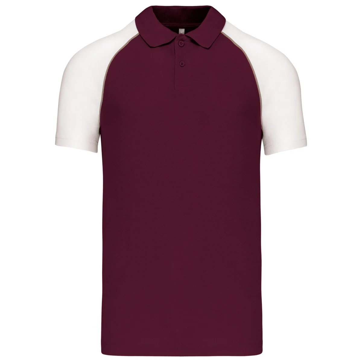 Kariban K226 Tweekleurig Polo – Bordeaux/Wit