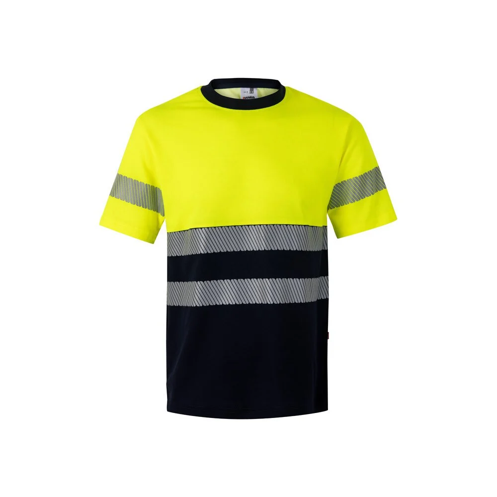Velilla 36096 Tweekleurig T-shirt – MARINEBLAUW/GEEL