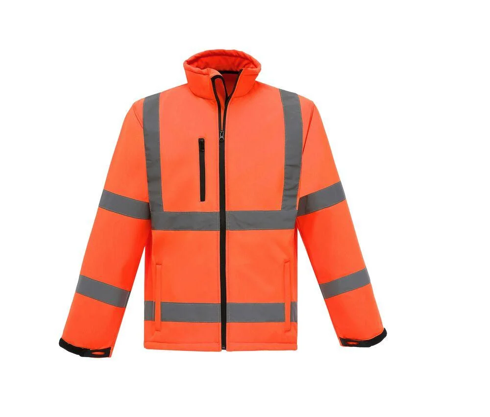 Yoko YKK09 Softshell Jas Hoge Zichtbaarheid – Hi Vis Orange