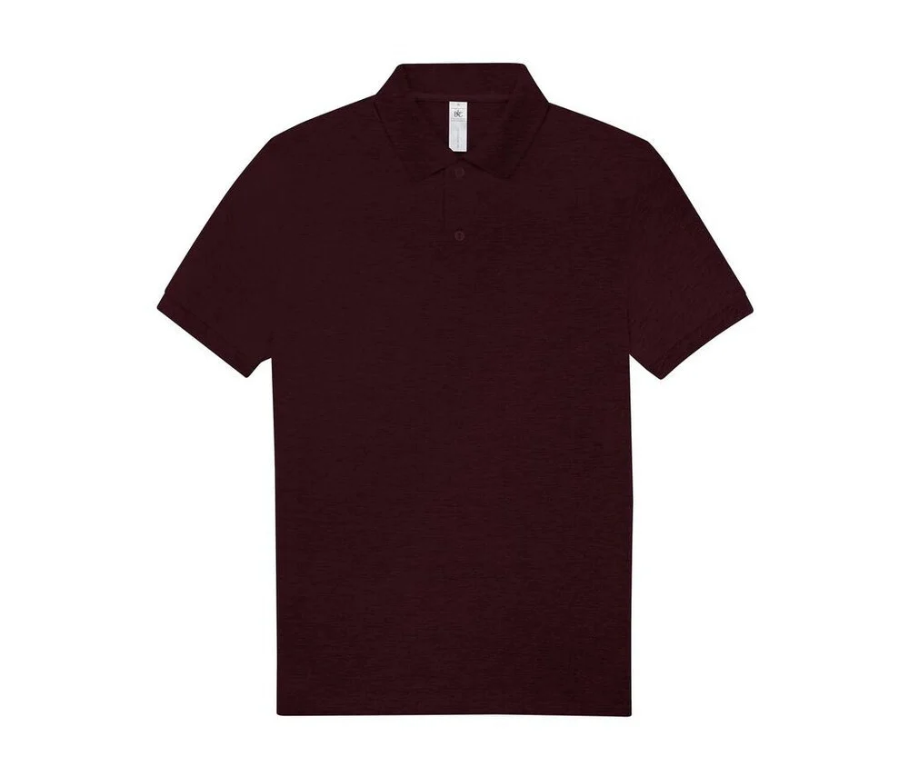 B&C BCU426 210 Polo Heren – Heather Burgundy