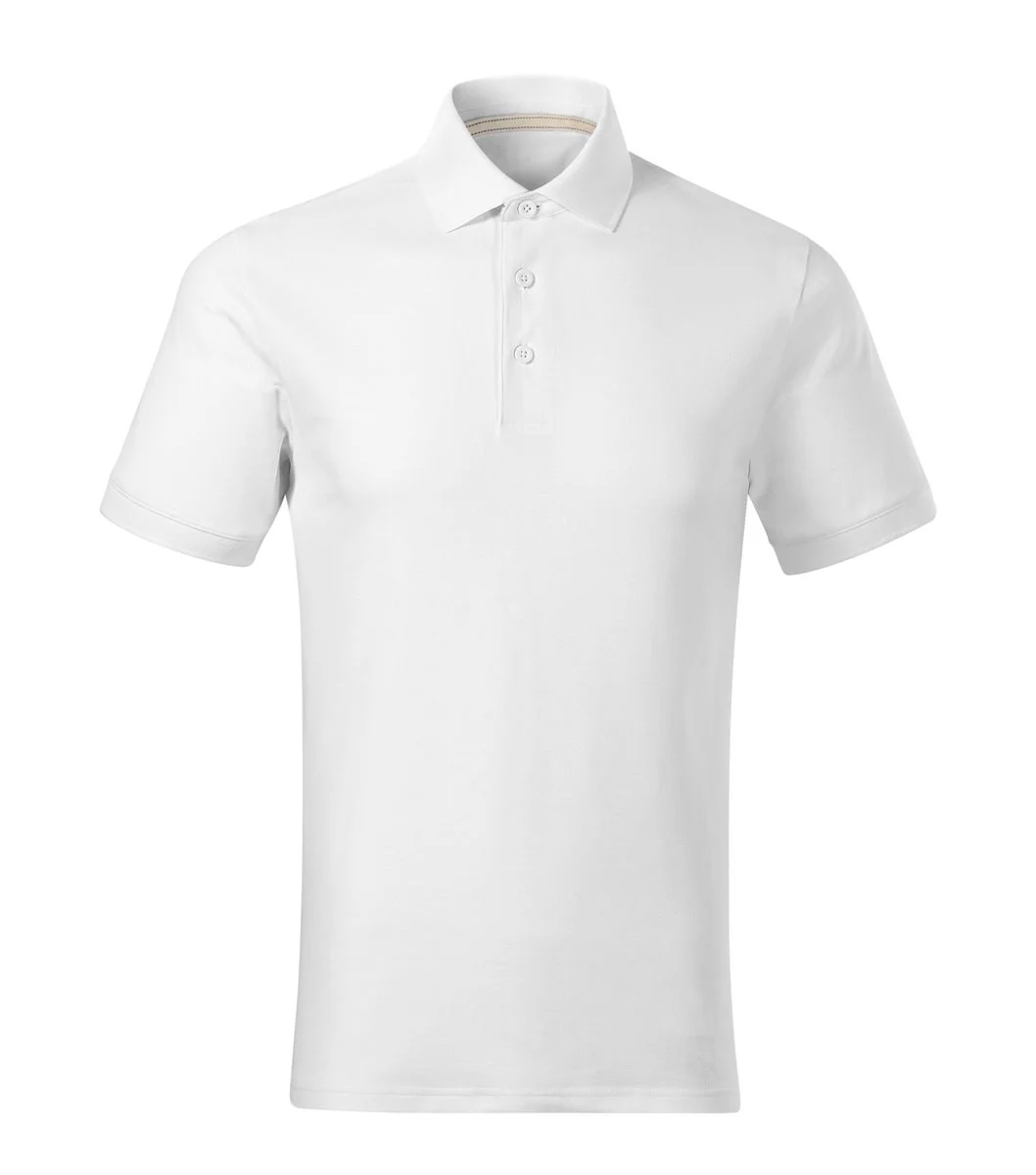 Montparel 234 Biologisch Tweekleurig Polo – Wit