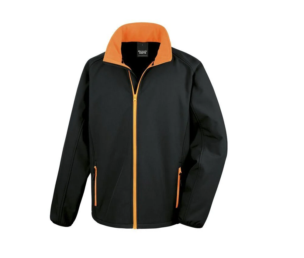 Result RS231 Softshell Jas Heren – Black / Orange