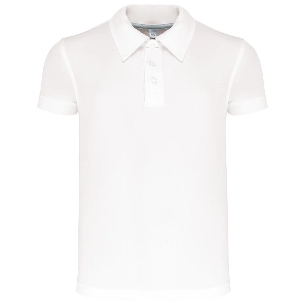 Proact PA484 Sportpolo Kinderen – Wit