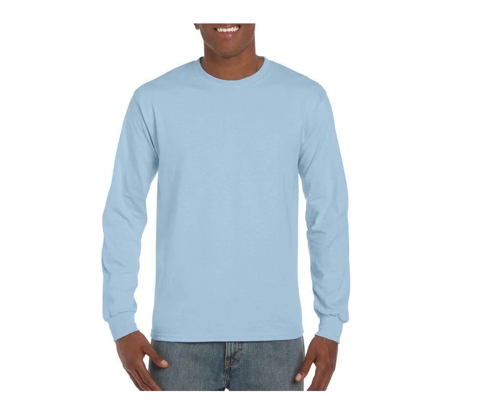Gildan GN186 Ultra Cotton T-shirt Lange Mouwen – Light Blue